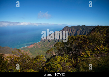 Parc de la Côte de Na Pali, Kauai, Hawaï. Banque D'Images