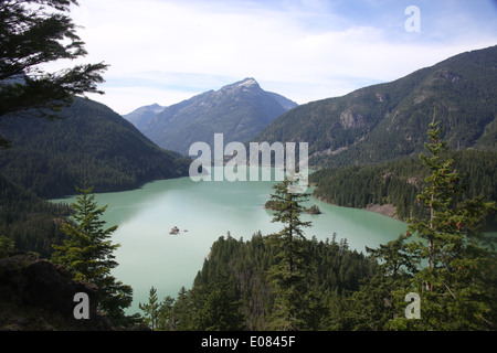 Lake diablo dans North Cascades National Park, united states Banque D'Images