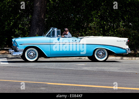 Une Chevy 1956 Convertible Banque D'Images