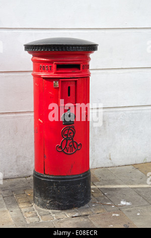 Boite aux lettres rouge, Gibraltar Banque D'Images