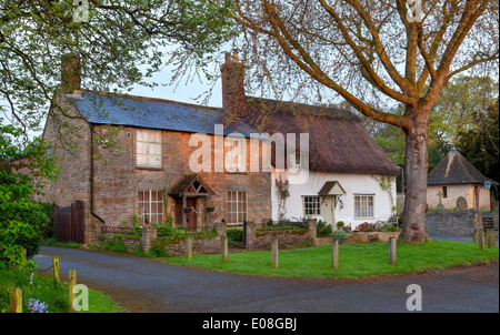 Le joli village de Worcestershire, Angleterre South Littleton. Banque D'Images