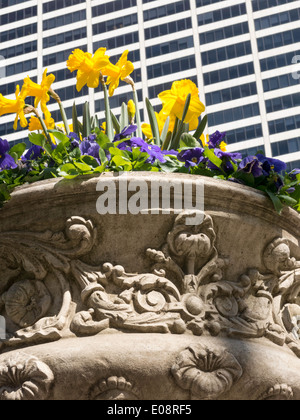 Bryant Park au printemps, NYC, USA Banque D'Images