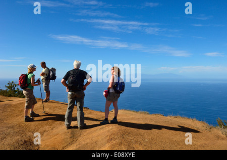 Marche circulaire Vallehermoso. La Gomera. Canaries, province de Santa Cruz de Tenerife. Espagne Banque D'Images