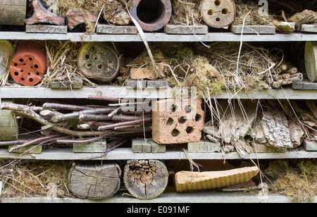 Insect house rustique Banque D'Images