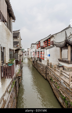 La province de Jiangsu, Suzhou CHINE Canal Venise de l'Orient Banque D'Images