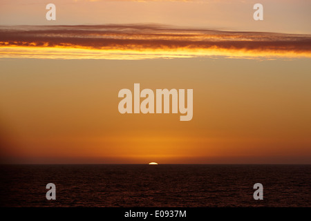 Soleil sur l'océan Antarctique Antarctique Banque D'Images