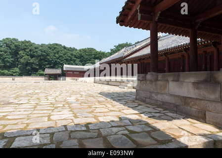 Sanctuaire de Jongmyo, à Séoul, Corée du Sud, site du patrimoine mondial Banque D'Images