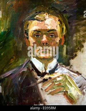 Autoportrait avec Main levée 1908 Max Beckmann 1884-1950 Allemand Allemagne Banque D'Images