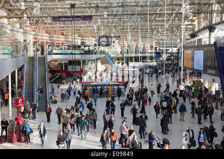 Hall de la gare de Waterloo - Londres Banque D'Images