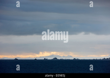 Soir tombe sur livingstone island les îles Shetland du Sud Antarctique Banque D'Images