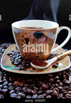 Café chaud aromatique Banque D'Images