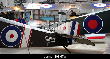 World War 1 aéronefs tailplanes flighter RAF Banque D'Images