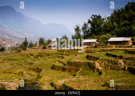 Le paysage autour de Sa Pa, province de Lao Cai, Vietnam Banque D'Images