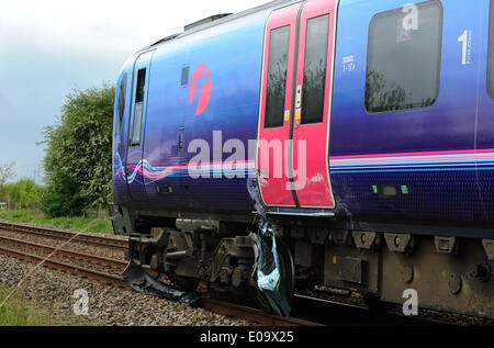 Un homme de 77 ANS EST TUÉ EN TANT QUE CONDUCTEUR TUÉ AU CHAUFFEUR TUÉS AU NIVEAU CROSSIN SCAMPSTON MALTON NORTH YORKSHIRE ANGLETERRE 07 Ma Banque D'Images