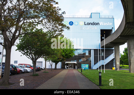 Gestion des déchets / recyclage services : LondonWaste Ltd , administré par le nord de Londres l'Autorité NLWA (déchets). Banque D'Images