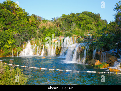 Les chutes de Krka - Parc national Krka Banque D'Images