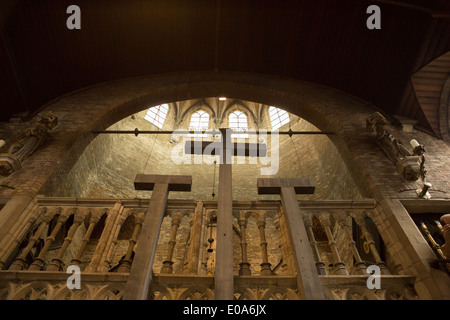 Intérieur de l'Église de Jérusalem, Jeruzalemkerk dans Brugge, Bruges, Belgique Banque D'Images