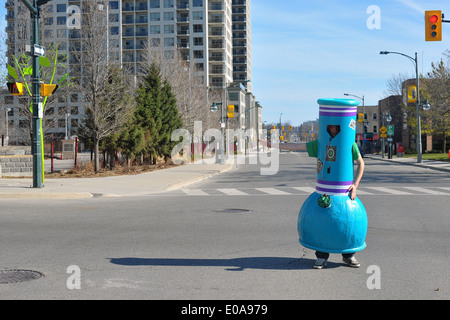 Des images de la journée annuelle de 420 cannabis pro tenue à London (Ontario) le 20 avril 2014. Banque D'Images