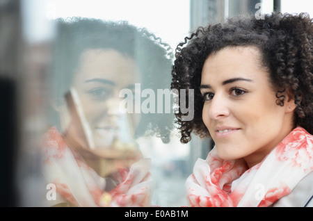 Close up portrait of young woman Banque D'Images