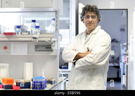 Allemagne, Fribourg, Scientist in laboratory Banque D'Images