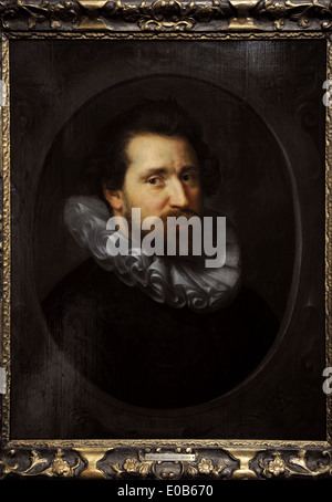 Abraham Bloemaert (1566-1651). Peintre hollandais. Portrait par Paulus Moreelse (1571-1638), 1609. Banque D'Images