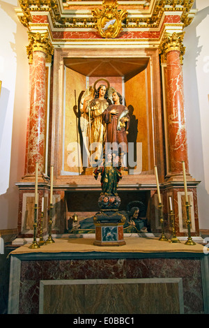 Chapelle de St Raphaël l'Archange dans la cathédrale de Valence Banque D'Images