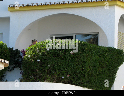 L'APPARTEMENT À PRAIA DA LUZ, PORTUGAL, OÙ MADELEINE McCANN a disparu depuis. Banque D'Images