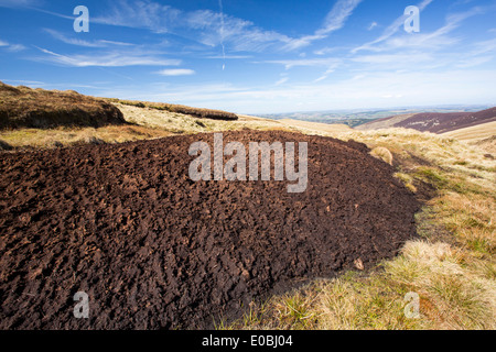 Hags sur tourbe banque roi tête au-dessus de Biggar dans le Southern Uplands d'Écosse, Royaume-Uni. Banque D'Images