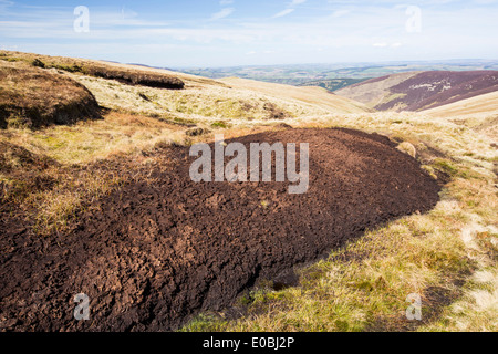 Hags sur tourbe banque roi tête au-dessus de Biggar dans le Southern Uplands d'Écosse, Royaume-Uni. Banque D'Images