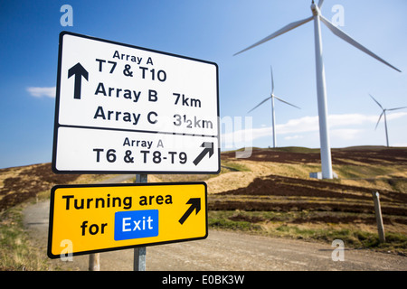 La ferme éolienne de Clyde dans les hautes terres du sud de l'Ecosse près de Biggar. C'est l'un des le plus grand intégrant 152 wind turbine Banque D'Images