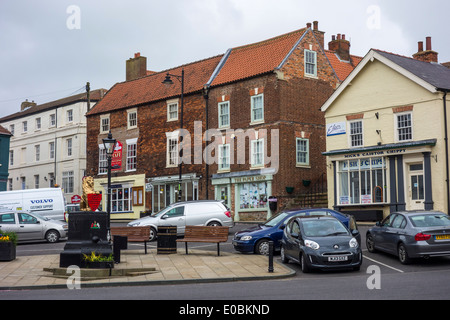 Caistor Place du marché de la pompe à eau du village Lincolnshire Banque D'Images