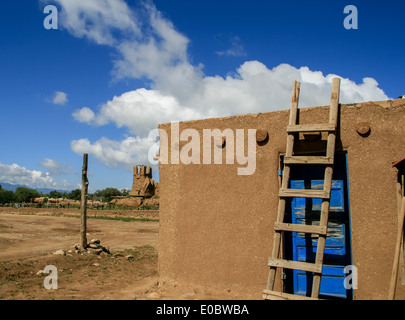 Taos Pueblo au Nouveau Mexique, USA Banque D'Images