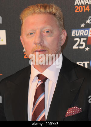 London, UK, UK. 8 mai, 2014. Boris Becker arrive pour l' industrie des Sports Awards 2014 BT' à Battersea Evolution. Credit : Ferdaus Shamim/ZUMA/ZUMAPRESS.com/Alamy fil Live News Banque D'Images