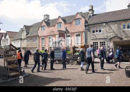 Corsham, Wiltshire, Royaume-Uni. 7e mai 2014. Le tournage de Poldark Crédit : Jane Tregelles/Alamy Live News Banque D'Images