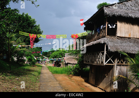 Fête de San Pedro à Santa Clara - IQUITOS . Département de Loreto .PÉROU Banque D'Images