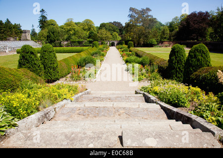 Les jardins clos à Johnstown Castle, près de Wexford ville ; le comté de Wexford, Irlande Banque D'Images