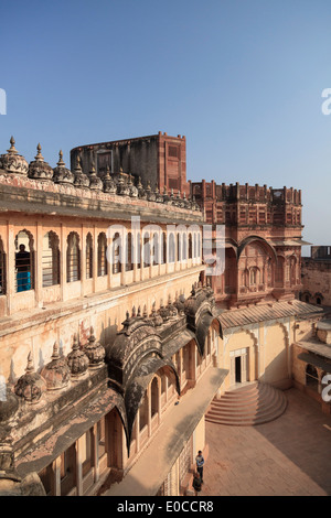 L'Inde, Rajasthan, Jodhpur, Fort Mehrangarh Banque D'Images