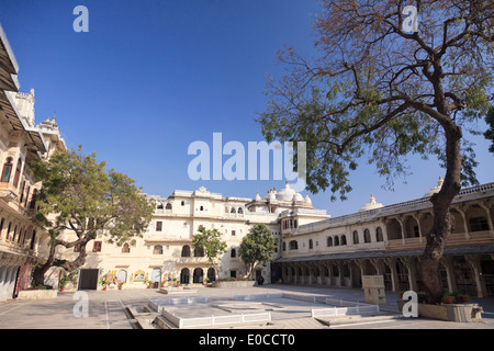 L'Inde, Rajasthan, Udaipur, complexe City Palace Banque D'Images