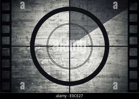 Vintage film bande de film avec plus de frontière compte à rebours grunge background Banque D'Images