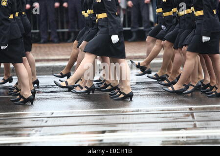 Kaliningrad, Russie 9e, mai 2014 grand défilé à la place de la Victoire à Kaliningrad, dans l'occasion du 69e anniversaire de la SECONDE GUERRE MONDIALE fin. crédit : Michal Fludra/Alamy Live News Banque D'Images