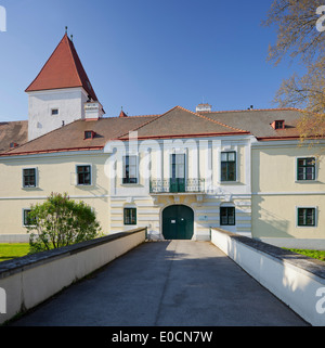 Orth château dans la lumière du soleil, Orth an der Donau, Basse Autriche, Autriche, Europe Banque D'Images