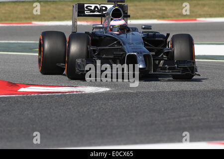 Catalunya, Barcelone, Espagne. 09 mai, 2014. Jenson Button (GBR) # 22, McLaren Mercedes - Championnat du Monde de Formule1 2014 - Rd05, Grand Prix d'Espagne sur le circuit de Catalunya, Barcelone, Espagne, le vendredi 9 mai 2014 : dpa Crédit photo alliance/Alamy Live News Banque D'Images