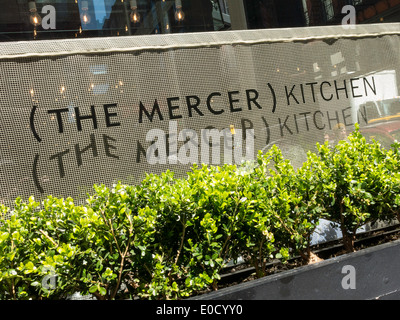 Le Mercer Kitchen Façade, SoHo, NEW YORK, USA Banque D'Images