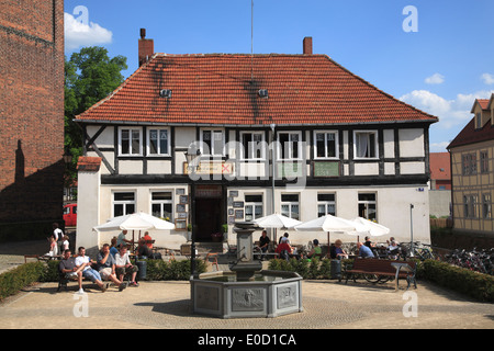 Restaurant EXEMPEL, Tangermuende Elbe, Tangermünde, Altmark, Sachsen-Anhalt, Allemagne, Europe Banque D'Images