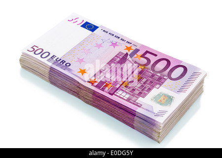 Beaucoup de 500 euros de billets de banque. Photo symbolique pour la richesse et l'investissement, Viele fuenfhundert Geldscheine Euro. Symbolfoto fuer Rei Banque D'Images