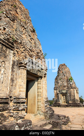 Pyramides de Pre Rup, temple Angkor, Cambodge Banque D'Images