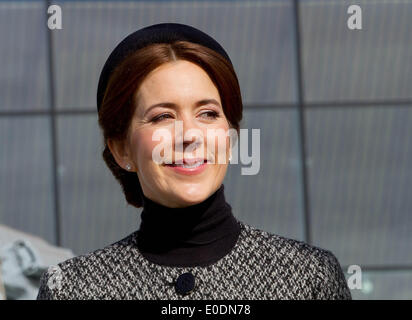 Kristiansand, Norvège. 09 mai, 2014. La princesse Mary du Danemark à la 150e anniversaire de l'armée déchue dans la marine danoise bataille navale de Helgoland à Kristiansand, Norvège 09-05-2014 Photo : PRE-Albert Nieboer aucun crédit de service FIL : dpa photo alliance/Alamy Live News Banque D'Images