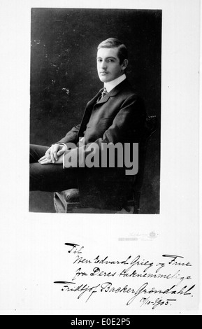 Portrait Gröndahl Fridtjof Backer Banque D'Images