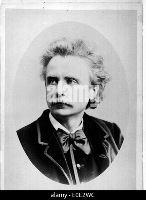 Portrait de Edvard Grieg Banque D'Images