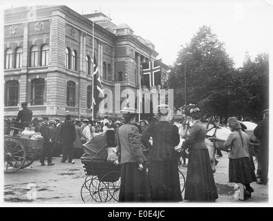 Les funérailles de Edvard Grieg Banque D'Images